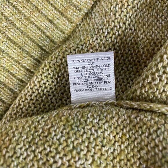 CJ Banks Sweater Womens 1X Green Textured Knit Cabin Nature Lightweight Office - Picture 11 of 15